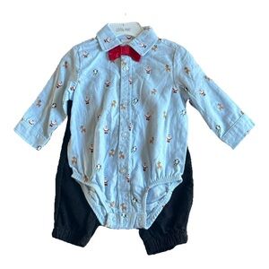 Boys Christmas Dress Shirt & Pants
